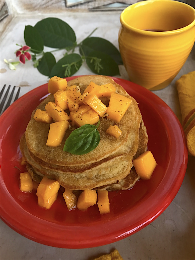 mango pancakes recipe