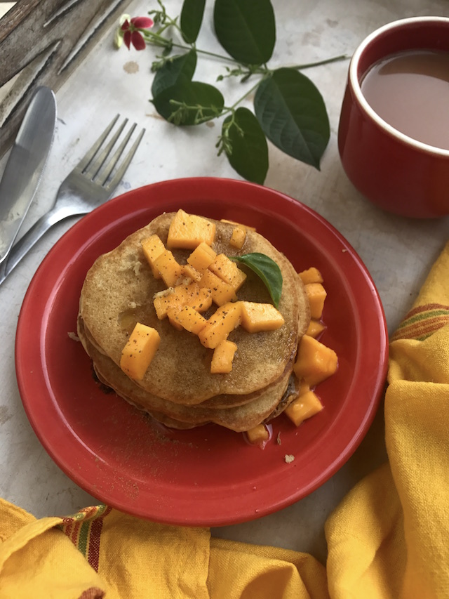 mango pancakes recipe