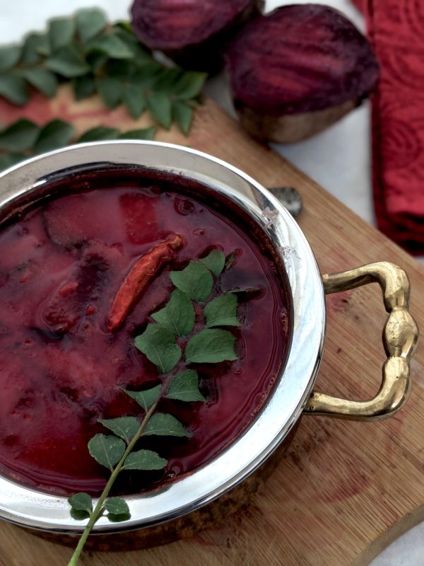 beetroot-sambar-01 Beetroot Sambar - South Indian Beetroot and Lentils
