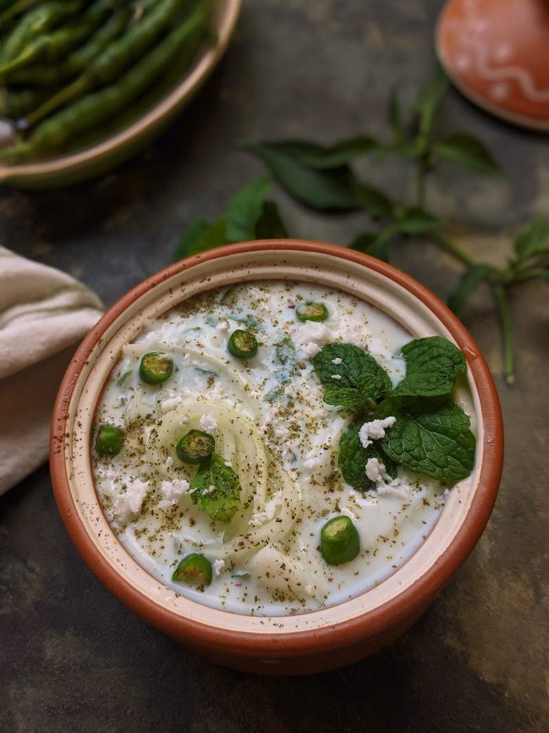 cucumber mint raita