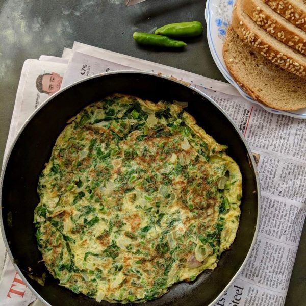 spinach omelette