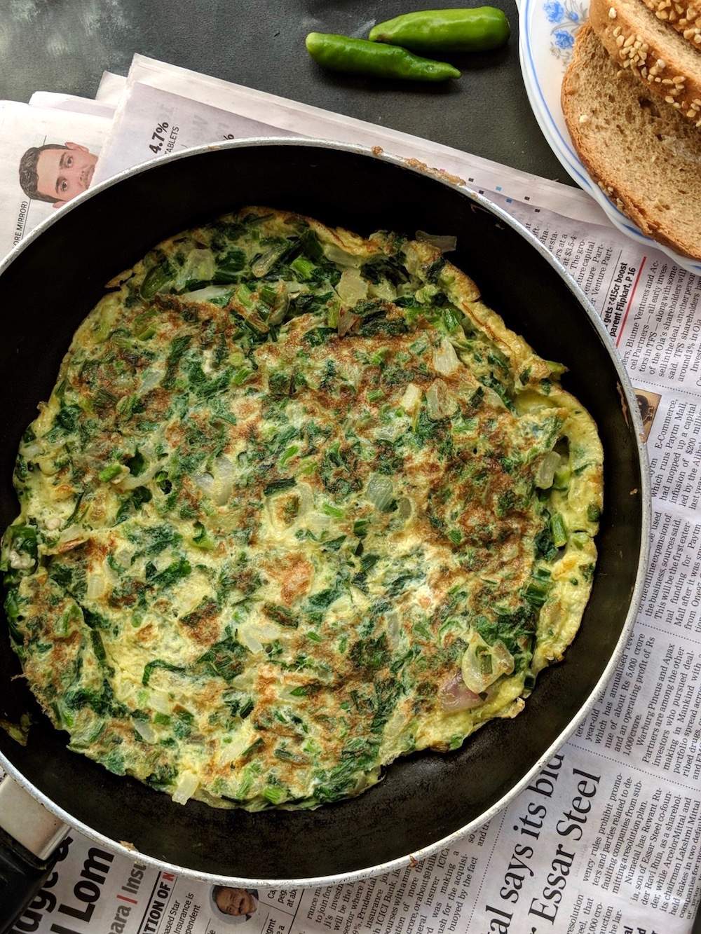 spinach omelette