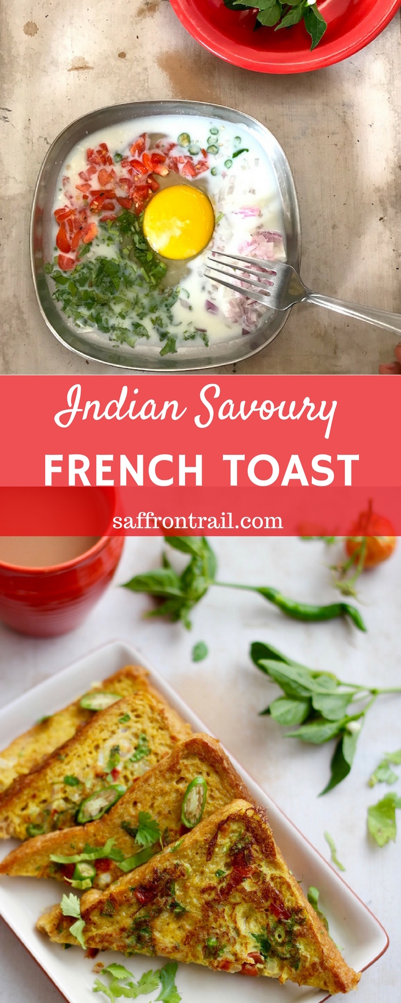 If you haven't had a savoury French toast Indian style (Masala French toast), all spiced up, then it's time to remedy that pronto. Pantry ingredients, 5 minutes, easy enough for a newbie cook and breakfast is ready.