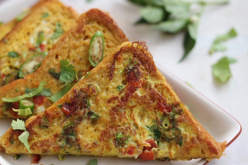 savoury French toast, Indian style