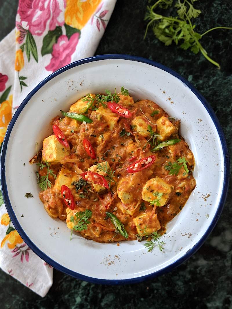 spicy paneer curry