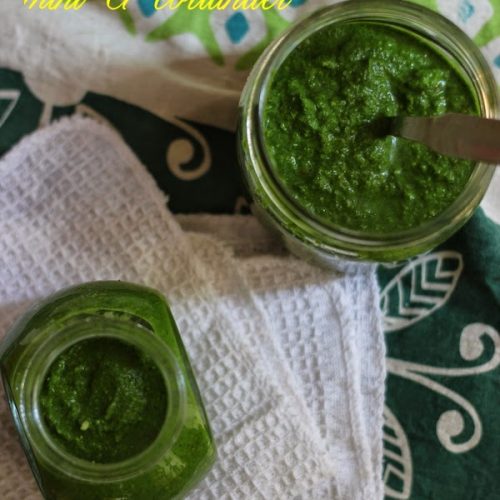 Recipe for Indian Green Chutney Mint and Coriander Chutney Saffron Trail