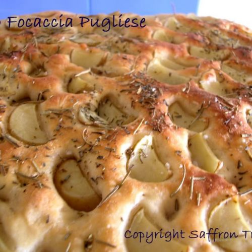 PotatoRosemary Focaccia Pugliese Recipe Saffron Trail