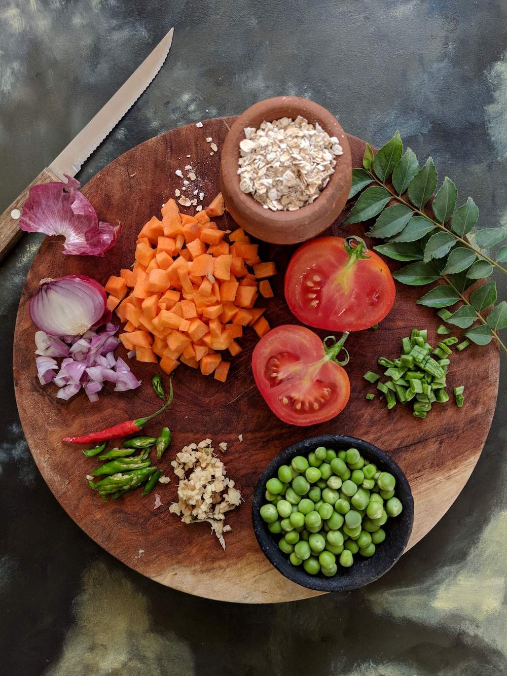 A nourishing bowl of oats for dinner - a balanced meal in a bowl