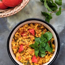moong dal recipe with tomato and mint