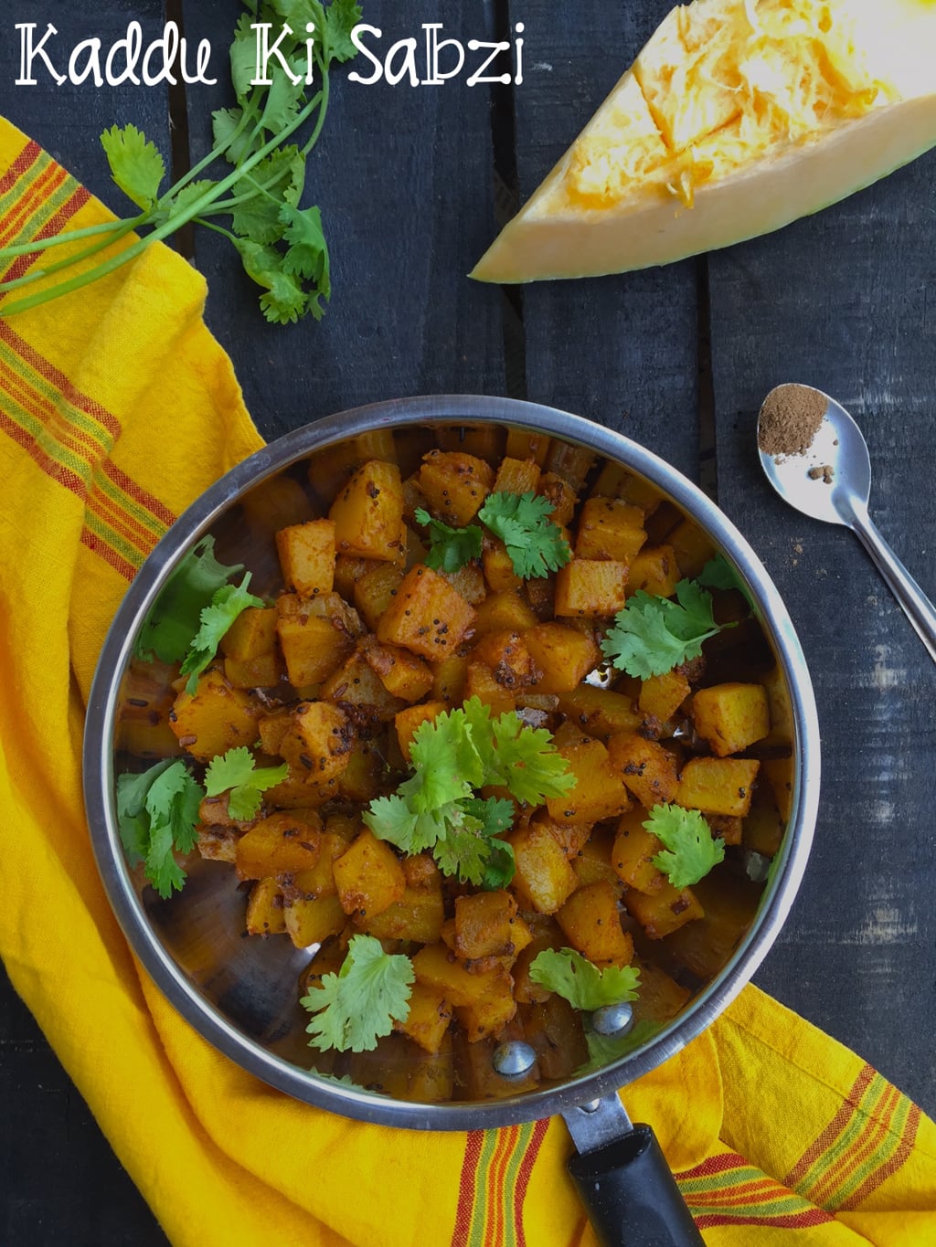 Kaddu Ki Sabzi Punjabi Style Pumpkin Curry Recipe Saffron Trail