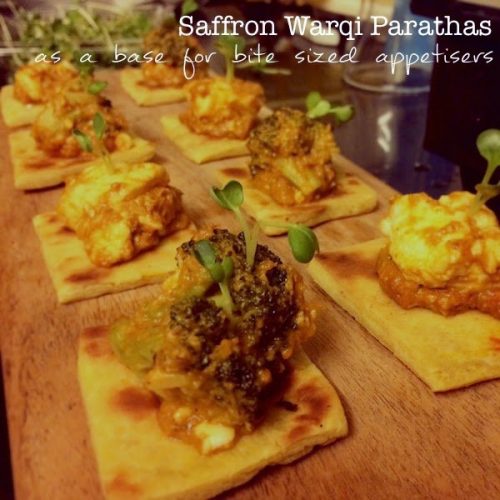 Recipe for Saffron Warqi Parathas from Chef Saransh Goila Saffron Trail