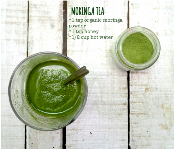 On Moringa Leaf Powder & How to make Moringa Tea Saffron Trail