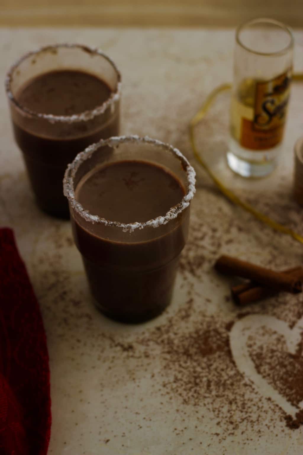 Mexican boozy hot chocolate