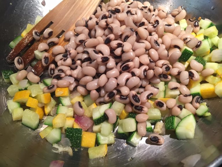 Black eyed peas and Zucchini Salad Recipe Saffron Trail