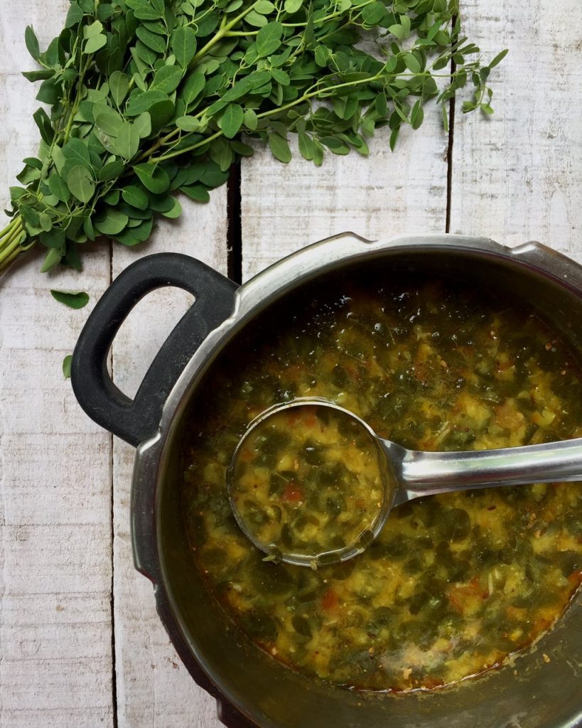 Drumstick Leaves Recipe Dal with Drumstick Leaves Saffron Trail