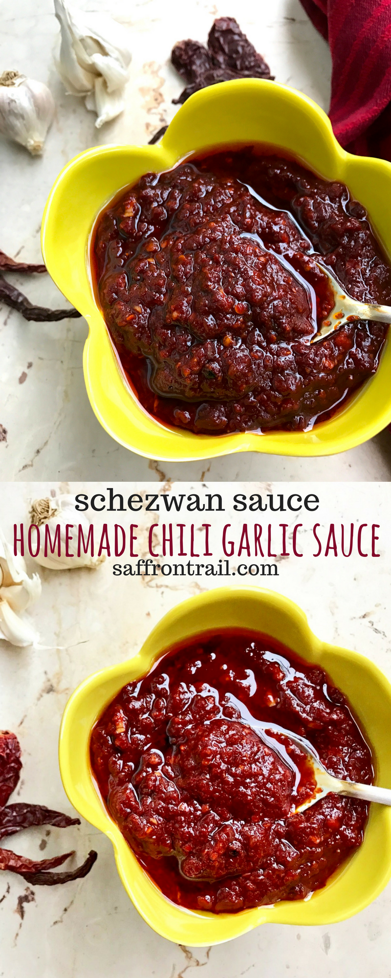 Homemade Chili Garlic Sauce | Schezwan Sauce Recipe | Saffron Trail