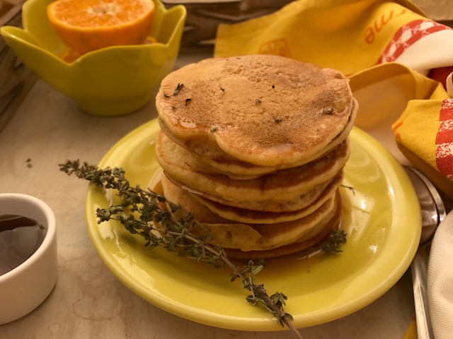 easy orange pancakes thyme maple