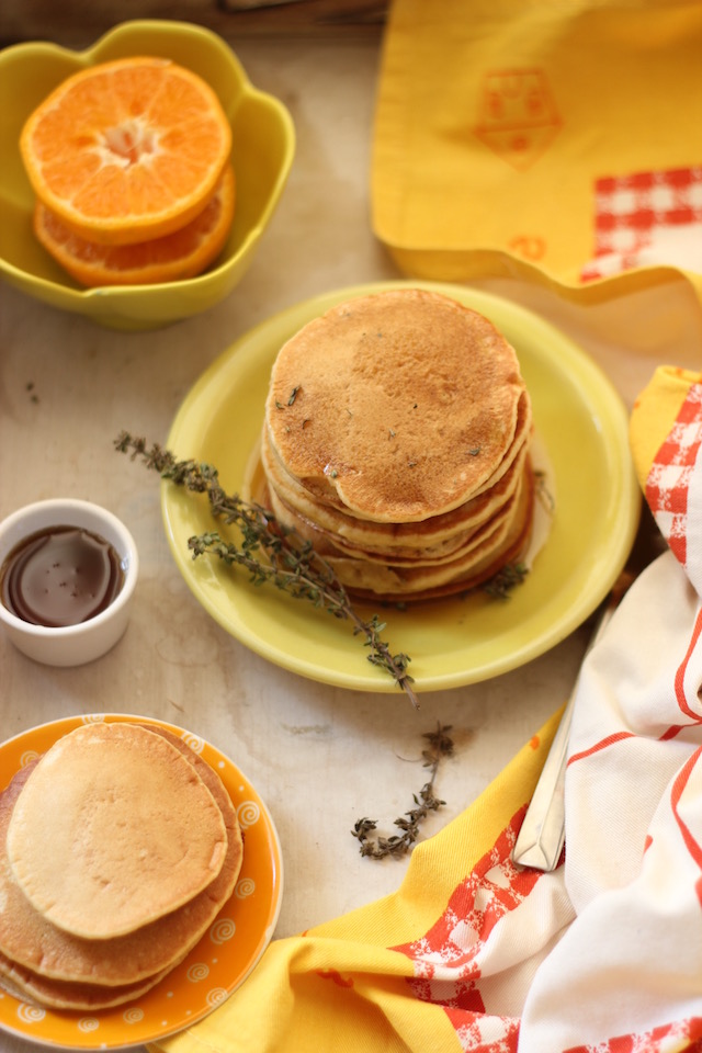 easy orange pancakes thyme maple