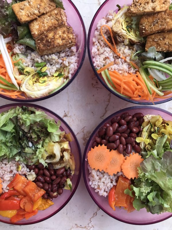 Meal Prep Ideas Vegan Salads for the whole week, also gluten free