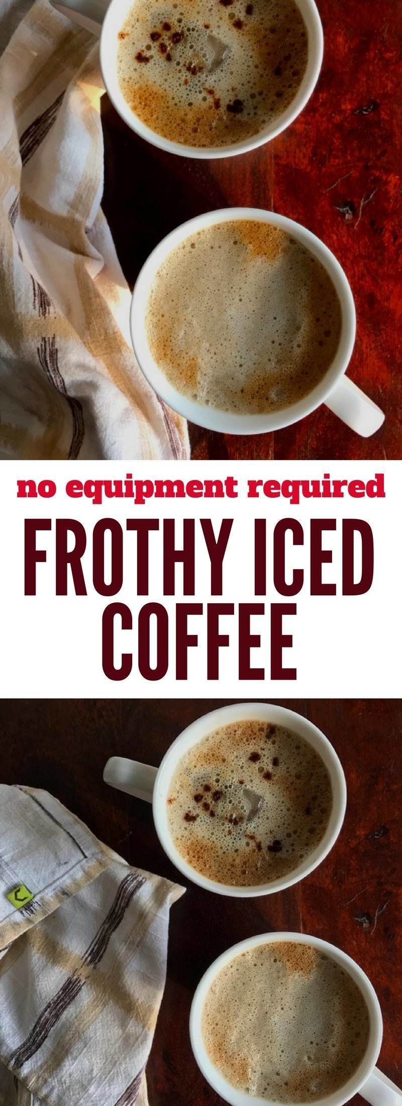 No equipment required to make this ultimate frothy iced coffee, prepared using instant coffee granules.