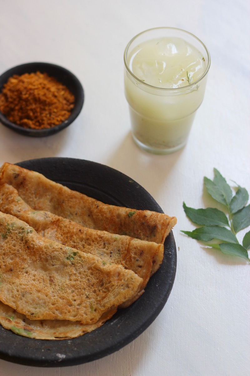 Godhuma Dosai | Instant Whole Wheat Dosa - Saffron Trail