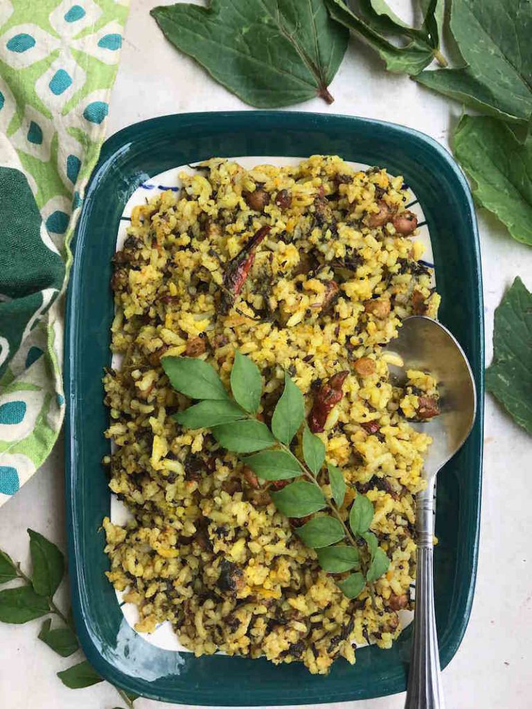 Dongora Rice Gongura Pulihora Recipe | Gongura Rice | Roselle leaves Rice