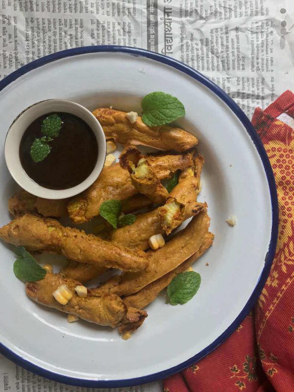 baby-corn-pakoda-02 Baby Corn Pakodas in Air Fryer