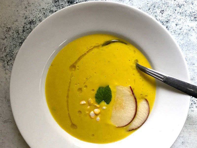 chilled corn soup