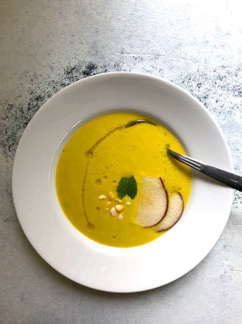 chilled corn soup