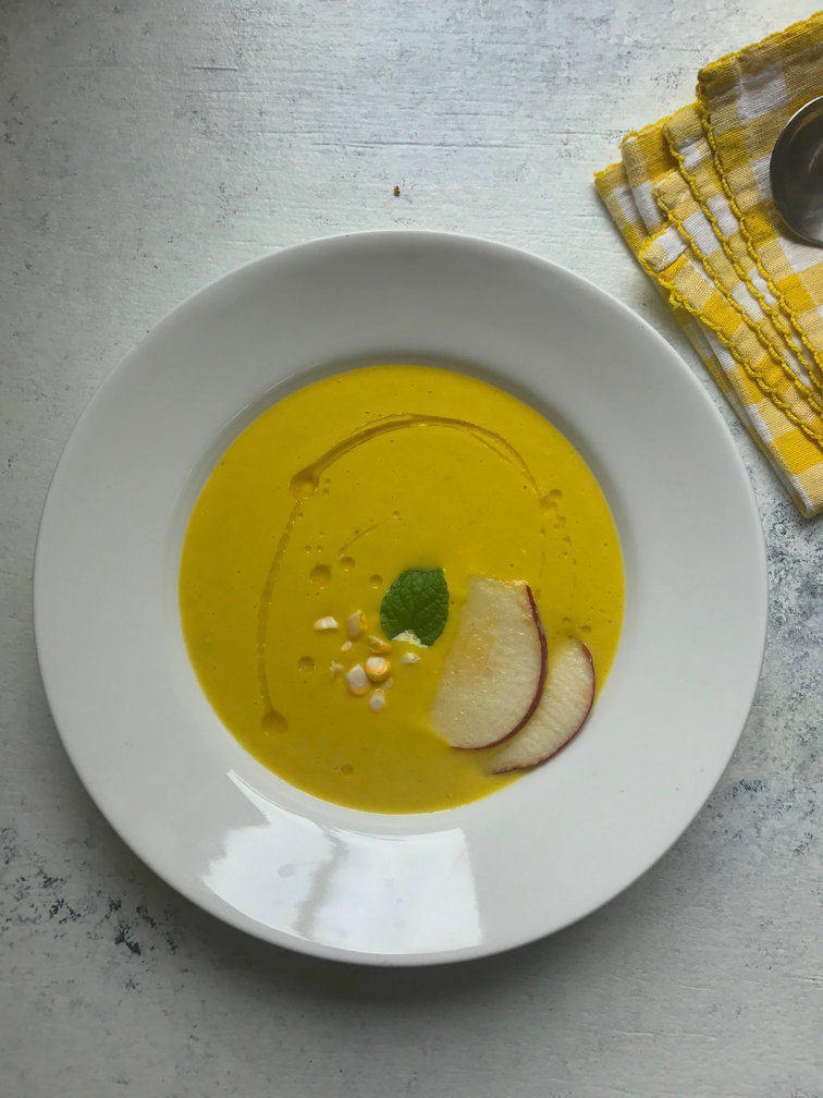 chilled corn soup