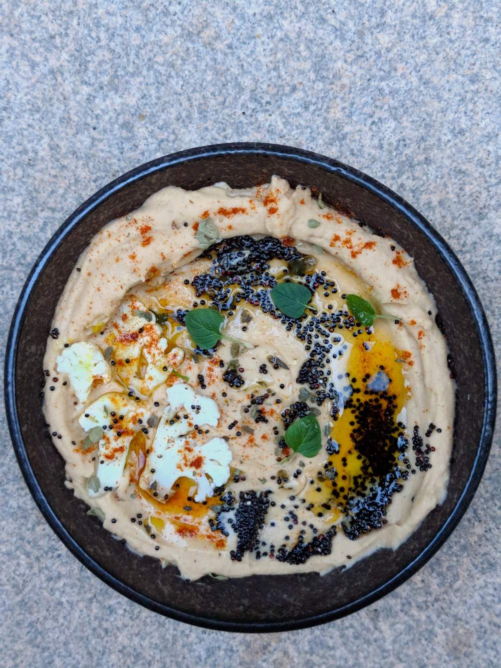 tandoori cauliflower hummus