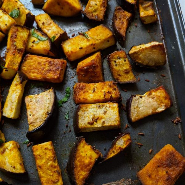 sheet pan eggplant