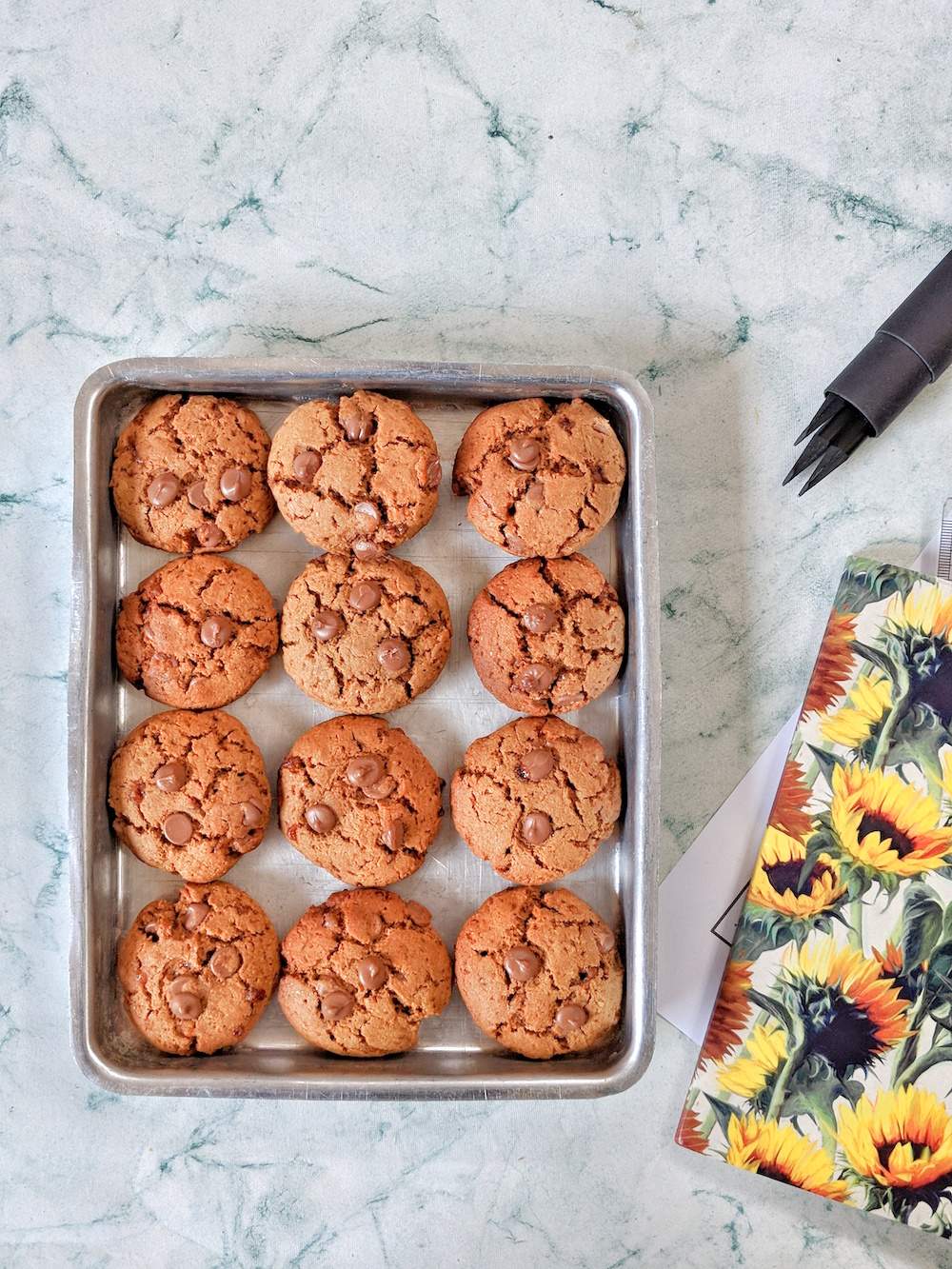 healthier chocolate chip cookie