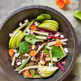 lentil salad with feta