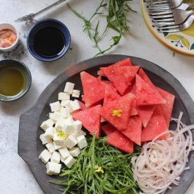 watermelon-feta-arugula-salad-platter