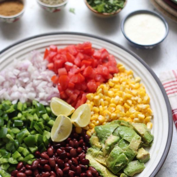 mexican salad platter