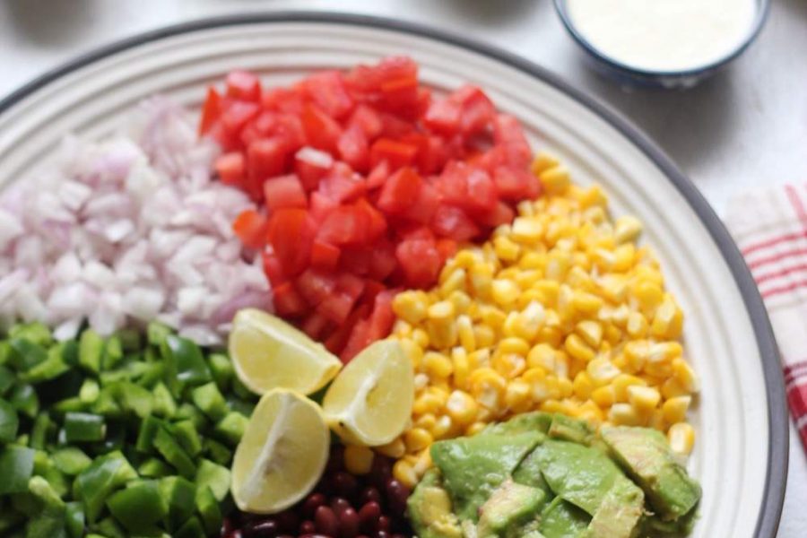 mexican salad platter