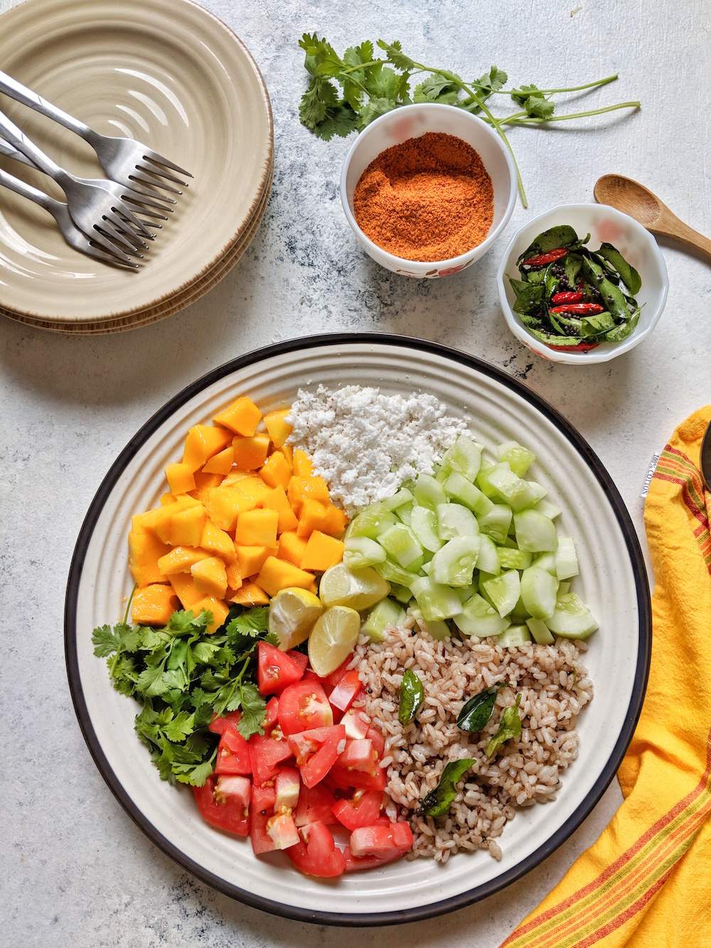 indian salad platter