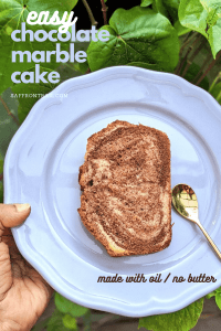 easy marble cake with oil