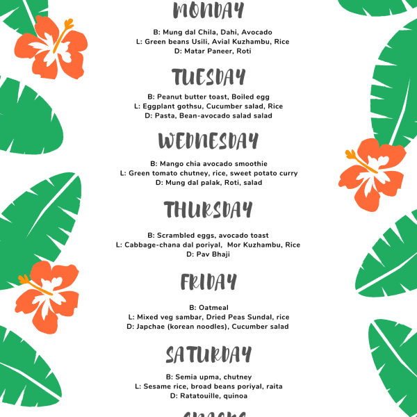 Weekly-menu-plan-vegetarian